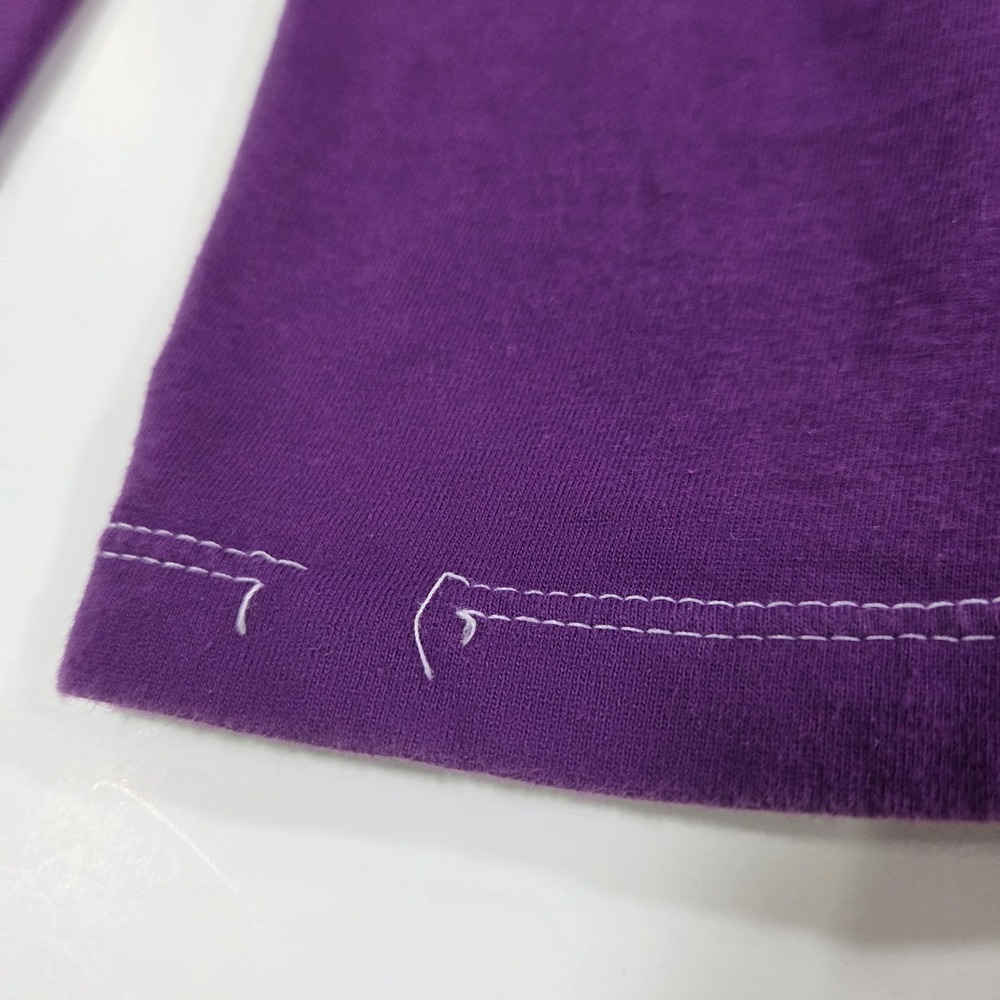 5th & Ocean Women's TCU Horned Frogs Purple Long Sleeve T Shirt XL - Picture 5 of 6